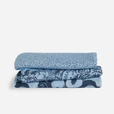 Brooklinen Baby Swaddle Set In Cool Blue Swaddle Set