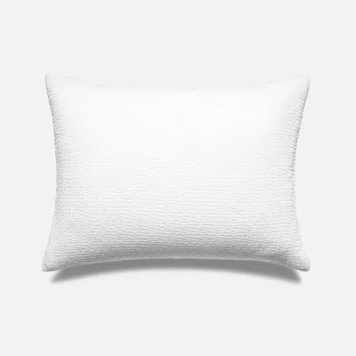 Brooklinen Breezeweave Crinkle Cotton Sham Set In White