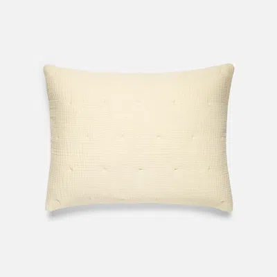 Brooklinen Breezeweave Reversible Cotton Sham Set In Brown