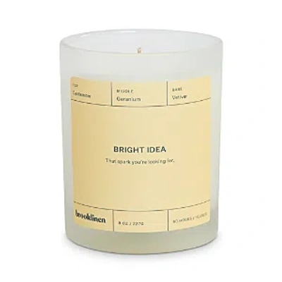 Brooklinen Bright Idea Scented Candle, 8 Oz. In White