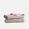 Brooklinen Checkered Jacquard Bath Towels In Driftwood In Gray