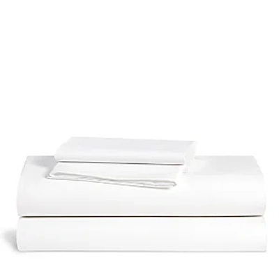 Brooklinen Classic Percale Core Sheet Set, Full In White