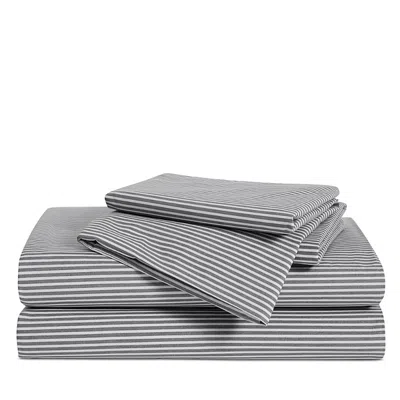 Brooklinen Classic Percale Core Sheet Set, King In Greystripe