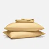 Brooklinen Classic Percale Core Sheet Set Size Cali King In Dune In Yellow