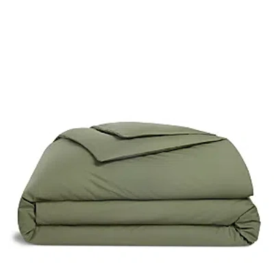 Brooklinen Classic Percale Duvet Cover, Full/queen In Fresh Moss