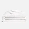 Brooklinen Classic Percale Duvet Cover Size King/cali King In Solid White In White