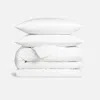 Brooklinen Classic Percale Duvet Set Size King/cali King In Solid White In White