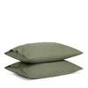 Brooklinen Classic Percale Standard Pillowcase Set In Fresh Moss