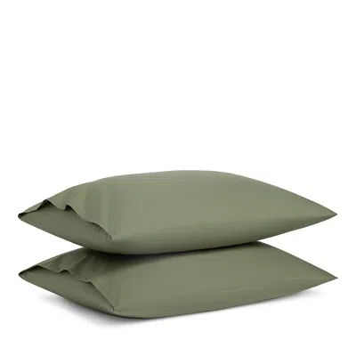 Brooklinen Classic Percale Standard Pillowcase Set In Fresh Moss
