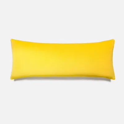 Brooklinen Cotton Velvet Lumbar Pillow Cover In Turmeric In Yellow