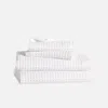 Brooklinen Dreamweave Waffle Bath Sheet Bundle In White In White