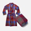 Brooklinen Dreamweave Waffle Get Ready Bundle In Raspberry Check In Red