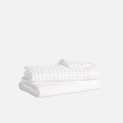 Brooklinen Dreamweave Waffle Hand Towels In White