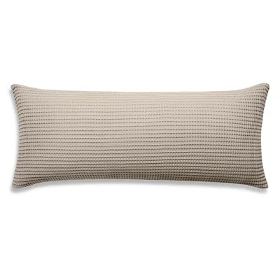 Brooklinen Dreamweave Waffle Lumbar Pillow Cover In Gray
