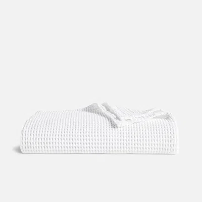 Brooklinen Dreamweave Waffle Throw Blanket In White