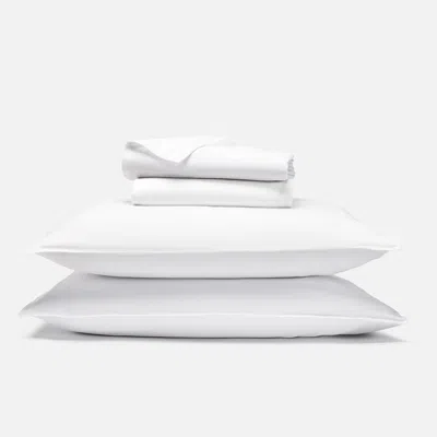 Brooklinen Heathered Cashmere Core Sheet Set In White