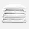 Brooklinen Heathered Cashmere Duvet Set Size King/cali King In White In White