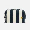 Brooklinen Kule Terry Pouch Size Medium In Striped Navy In Black