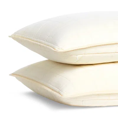 Brooklinen Lightweight Cotton Quilted King Sham Set In Cream