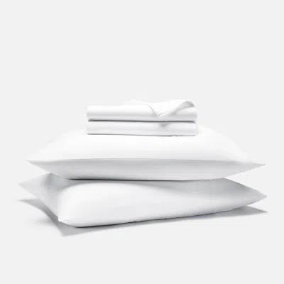 Brooklinen Luxe Sateen Core Sheet Set Size Cali King In Solid White
