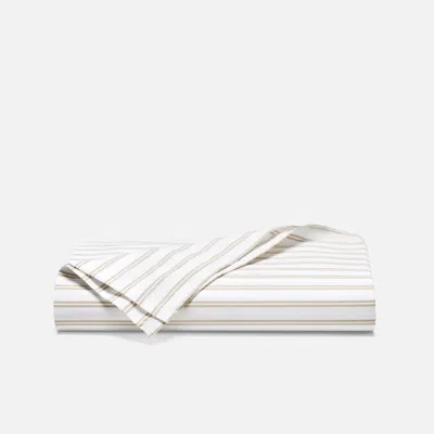 Brooklinen Luxe Sateen Flat Sheet - Pebble In White