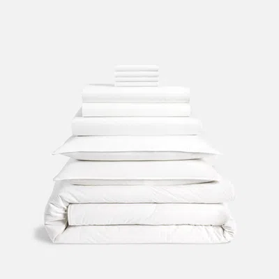 Brooklinen Luxe Sateen Move-in Bundle In Solid White