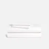 Brooklinen Luxe Sateen Split King Sheet Set In Solid White In White