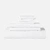 Brooklinen Organic Cotton Hardcore Sheet Bundle Size Cali King In Solid White In White