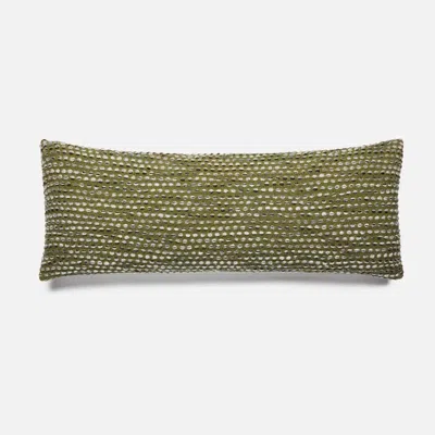 Brooklinen Prism Alpaca Lumbar Pillow Cover In Lichen In Green