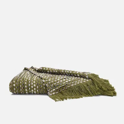 Brooklinen Prism Alpaca Throw Blanket In Lichen In Green