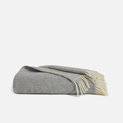 Brooklinen Pure Wool Throw Blanket In Greige In Gray