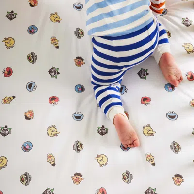 Brooklinen Sesame Street® Crib Sheet In Polka Dot In White