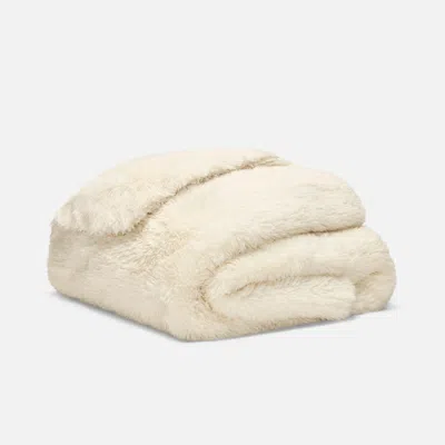 Brooklinen Super Fluff Throw Blanket In Cream In White