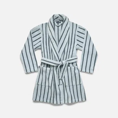 Brooklinen Super-plush Shorty Robe In Blue