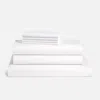 Brooklinen Test Classic Percale Hardcore Sheet Bundle Size King In Solid White In White