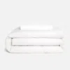 Brooklinen Washed Classic Percale Duvet Bundle In White In White