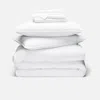 Brooklinen Washed Classic Percale Hardcore Sheet Bundle Size Cali King In White In White