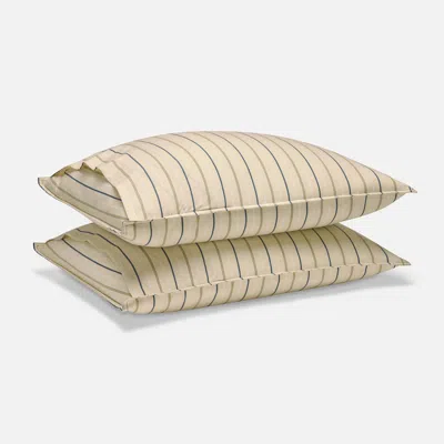 Brooklinen Washed Classic Percale Pillowcase Set - Daisy In Brown