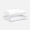 Brooklinen Washed Classic Percale Pillowcase Set Size King In White In White