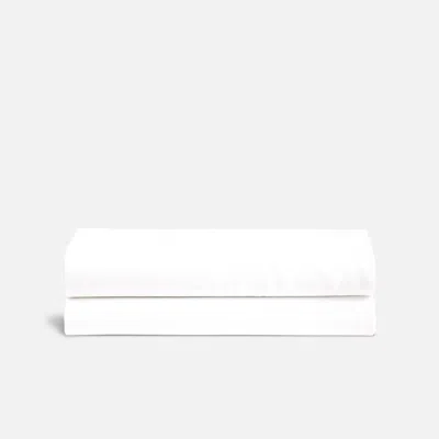 Brooklinen Washed European Linen Fitted Sheet Size King In White