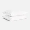 Brooklinen Washed European Linen Pillowcase Set In White In White