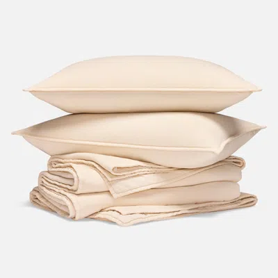 Brooklinen Washed Velvet Quilt Set In Brown