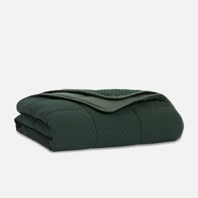 Brooklinen Weighted Throw Blanket In Deep Alpine In Green