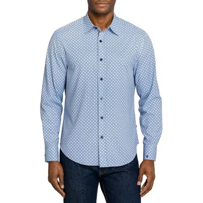 Brooklyn Brigade Courtyard Mosiac Long Sleeve Performance Shirt In Blue