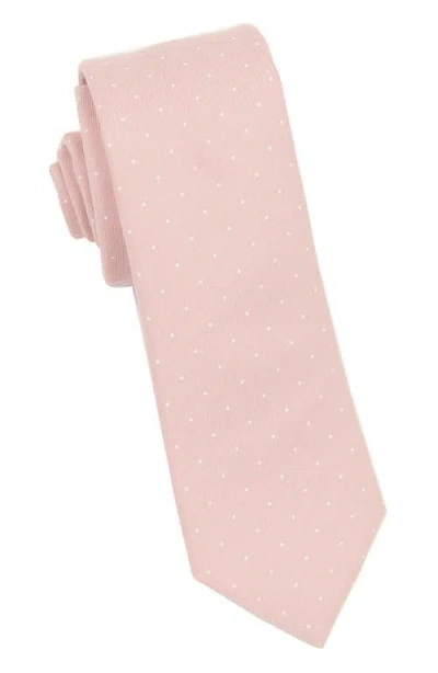 Brooklyn Brigade Dot Cotton Tie In Pink