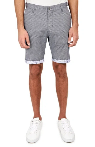 Brooklyn Brigade Downing Texture Print Shorts In Black