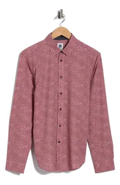 Brooklyn Brigade Elijah Button-up Shirt In Burgundy