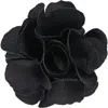 Brooklyn Brigade Floral Lapel Pin In Black
