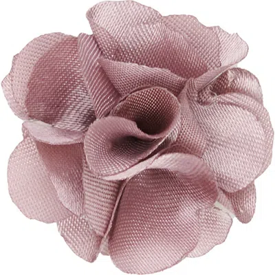 Brooklyn Brigade Floral Lapel Pin In Rose Quartz