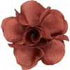 Brooklyn Brigade Floral Lapel Pin In Terracotta